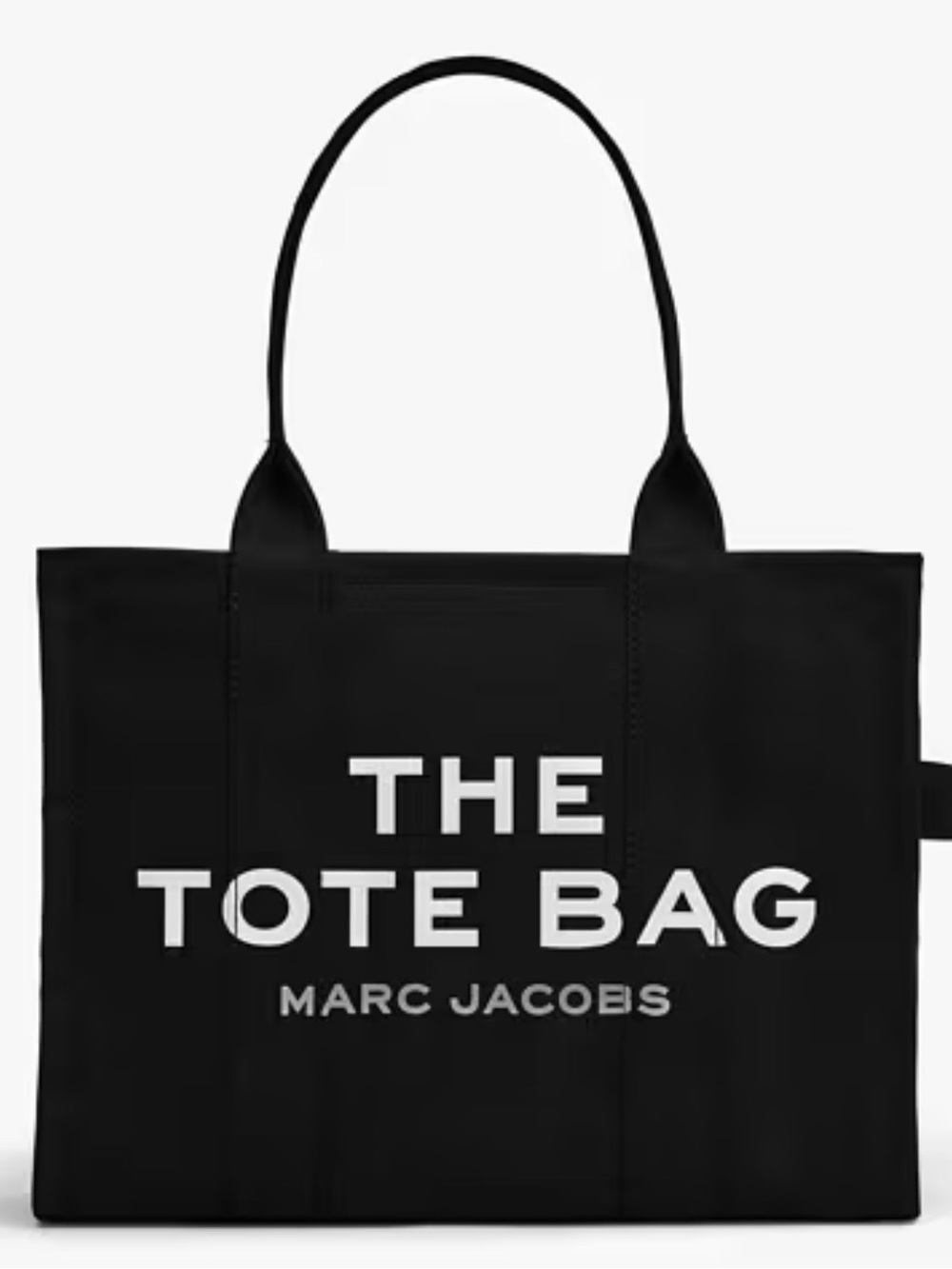 Marc Jacobs Black Tote Bag with White Logo